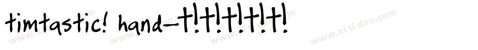 timtastic! hand字体转换